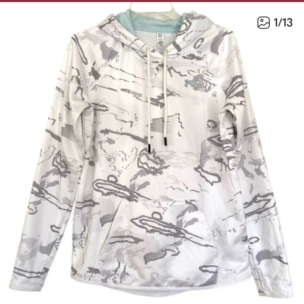 Under Armour Black and White Camouflage Hoodie